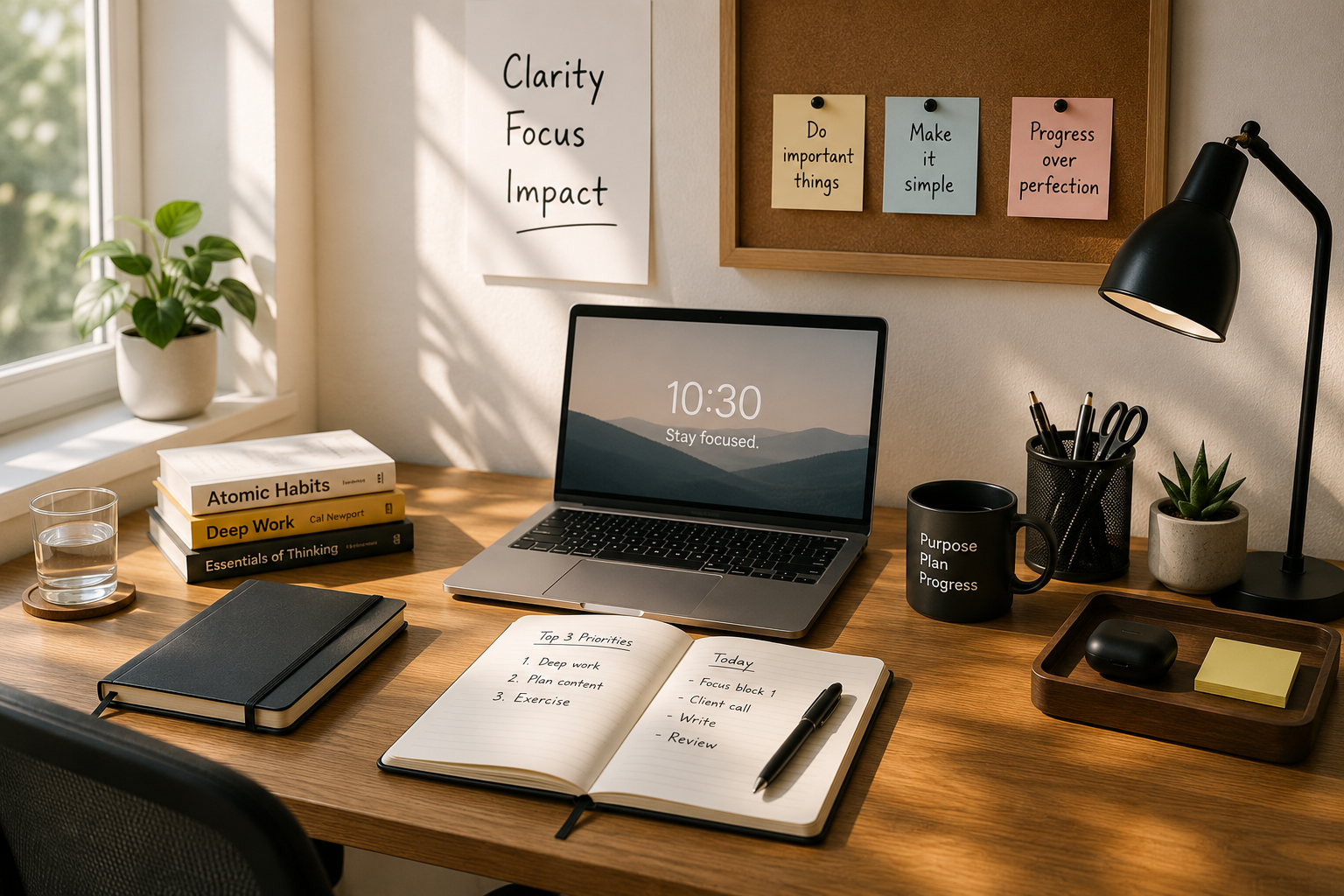 How do you choose what goes on your desk?