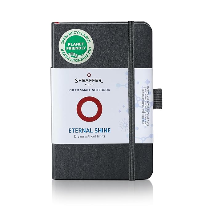 Sheaffer Eternal Shine 90 GSM Hardbound Medium Notebook - Black