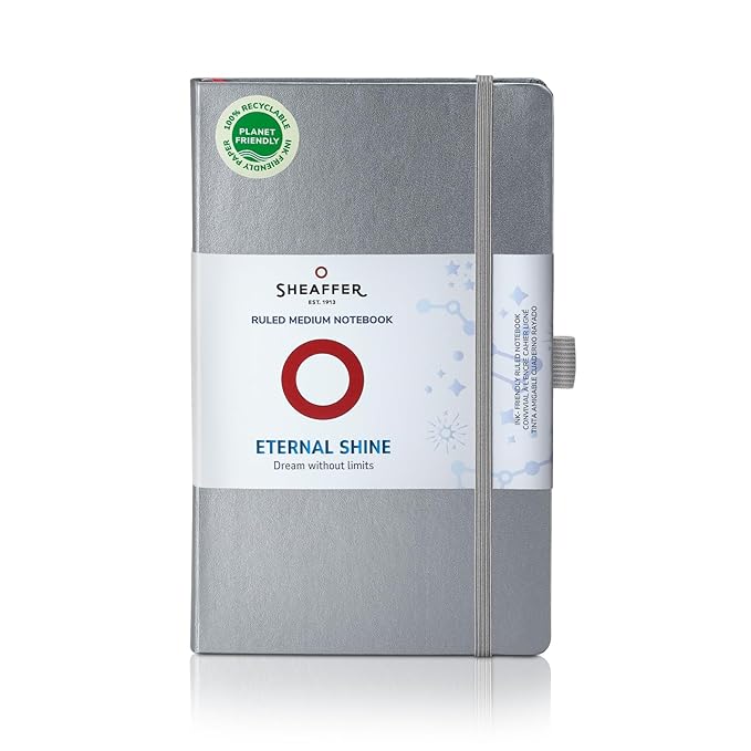 Sheaffer Eternal Shine 90 GSM Hardbound Medium Notebook - Black