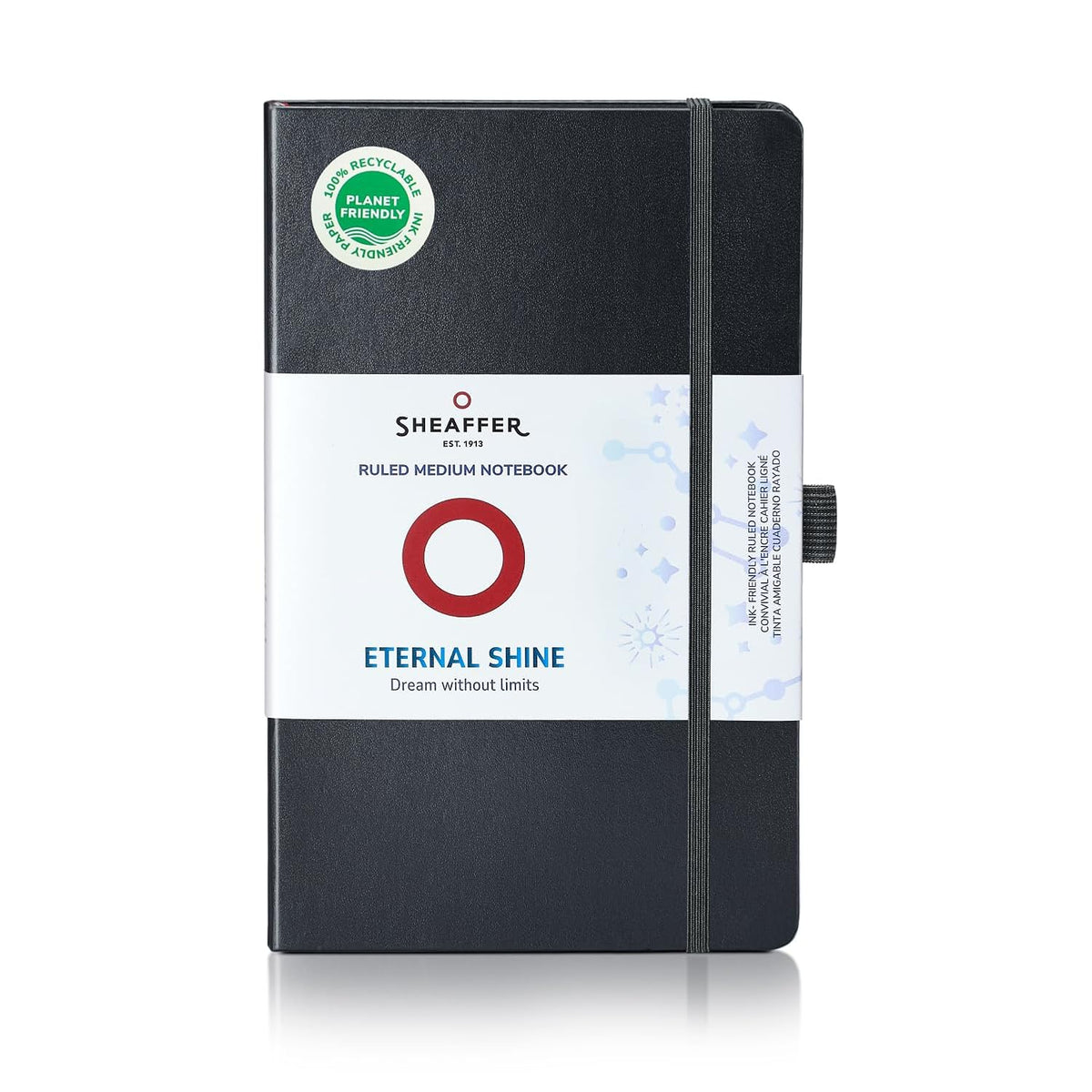 Sheaffer Eternal Shine 90 GSM Hardbound Medium Notebook - Black