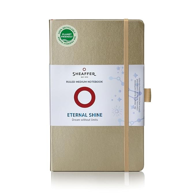 Sheaffer Eternal Shine 90 GSM Hardbound Medium Notebook - Black