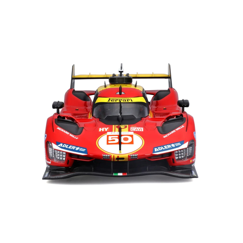 Bburago Ferrari 499P #50 Le Mans Champion 2024 Die-Cast Model Car – 1:18 Scale