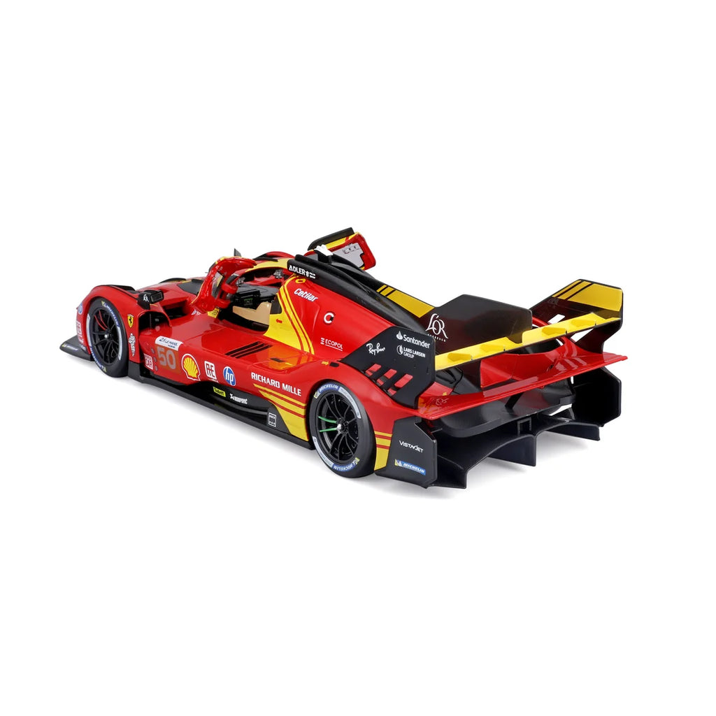 Bburago Ferrari 499P #50 Le Mans Champion 2024 Die-Cast Model Car – 1:18 Scale