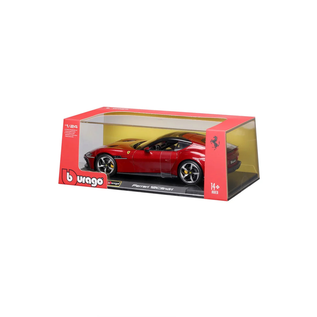 Bburago Ferrari 12Cilindri Die-Cast Model Car – Rosso Corsa 1:24 Scale