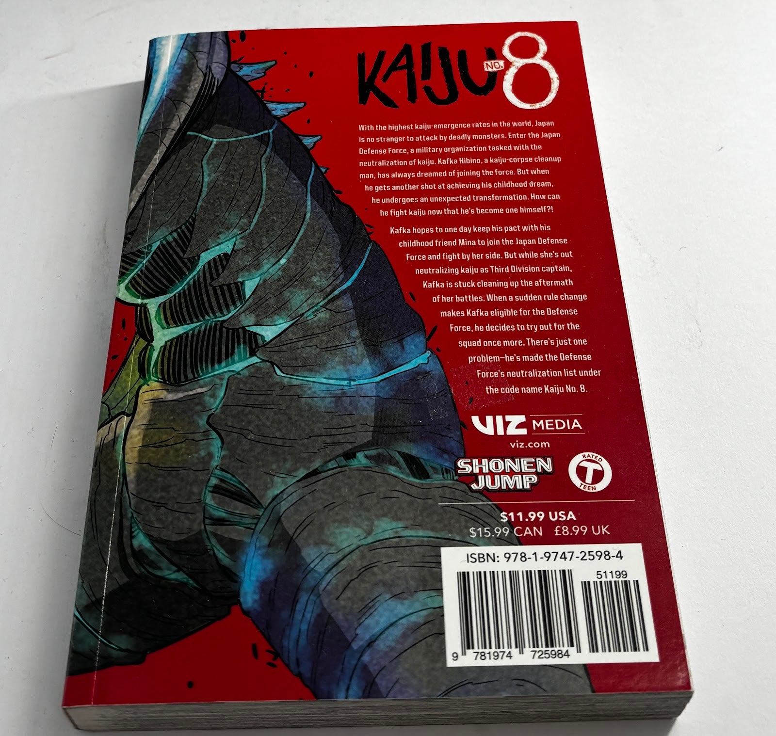 Kaiju No. 8 Vol. 1 – Manga by Naoya Matsumoto