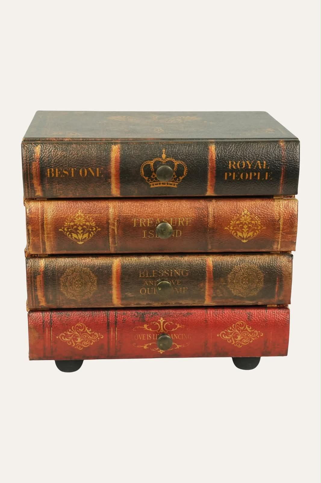 DARK MEDALLION BOOK DRAWER BOX
