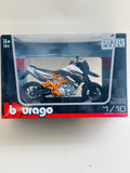 Bburago 1:18 KTM 990 Supermoto Die-Cast Motorcycle Model | Collectible Scale Bike