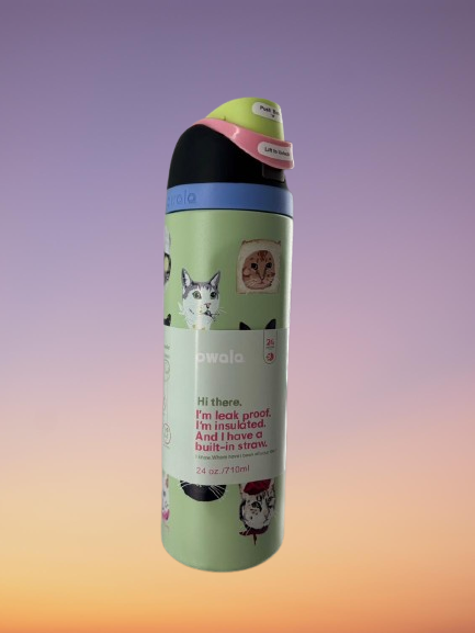Owala FreeSip Bottle - Cat Collage Edition