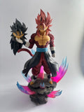 Super Saiyan 4 Gogeta Fusion Action Figure with Interchangeable Head & LED Base