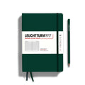 Notebook Hardcover Medium (A5), 251 pages, Ruled, Forest Green