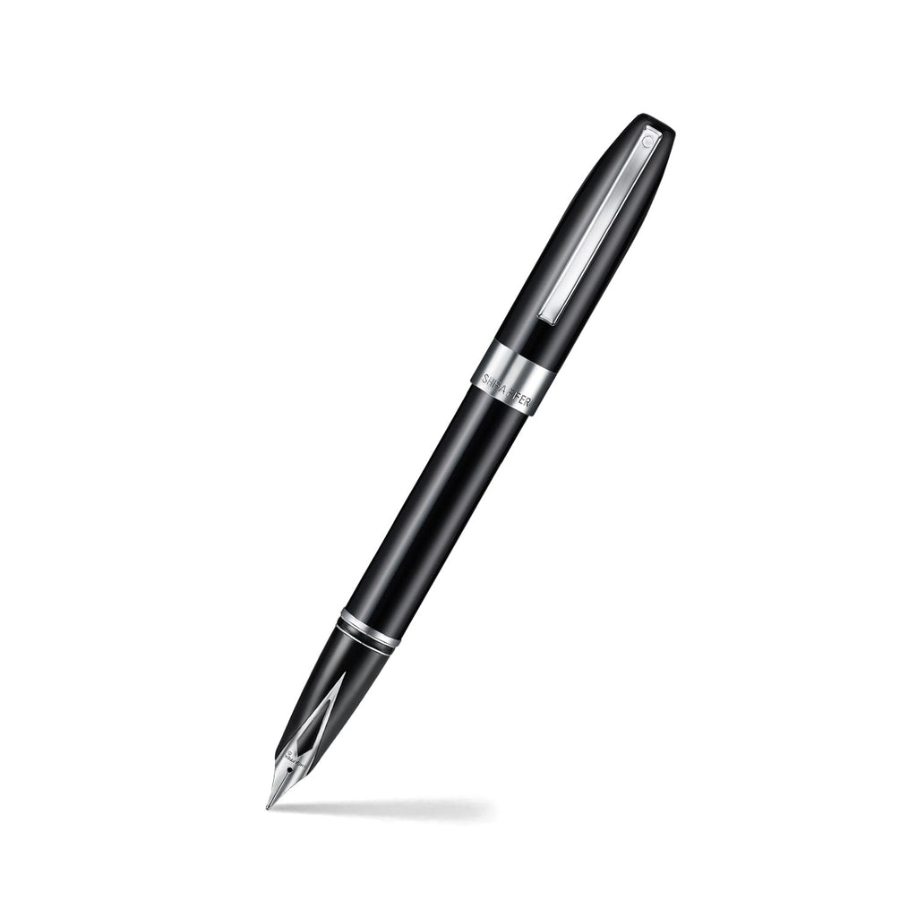 PEN SHEAFFER LEGACY E9064 BLACK AND CHROME FP PEN