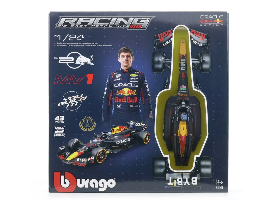 Bburago Oracle Red Bull Racing RB20 #1 Max Verstappen Die-Cast Model Kit – 1:24 Scale