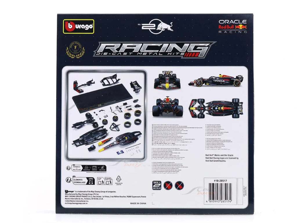 Bburago Oracle Red Bull Racing RB20 #1 Max Verstappen Die-Cast Model Kit – 1:24 Scale