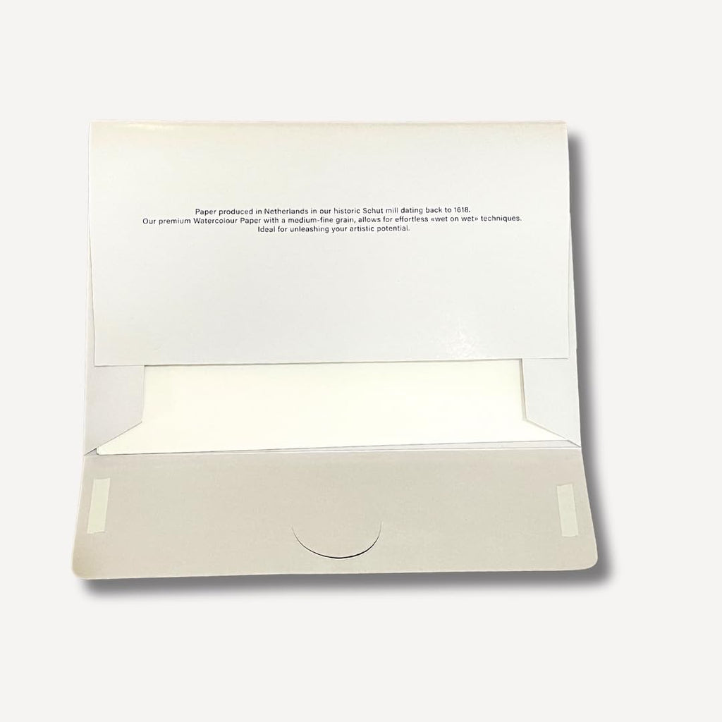 Winsor & Newton Cotman 12 Half Pan Travel Tin box back view