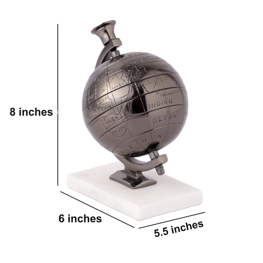 Decorative Globe on Marble Base