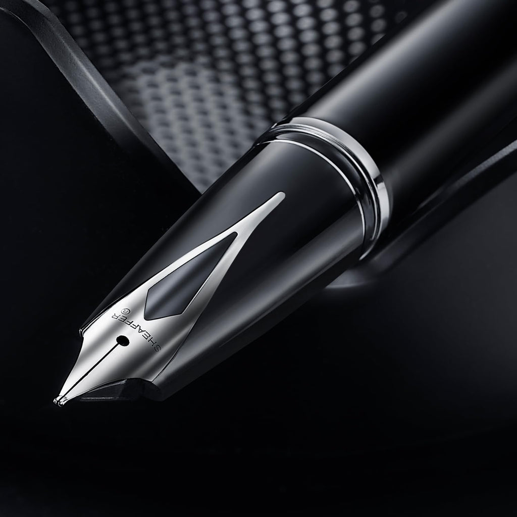 PEN SHEAFFER LEGACY E9064 BLACK AND CHROME FP PEN