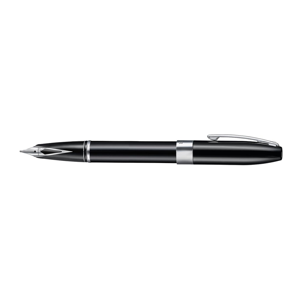 PEN SHEAFFER LEGACY E9064 BLACK AND CHROME FP PEN