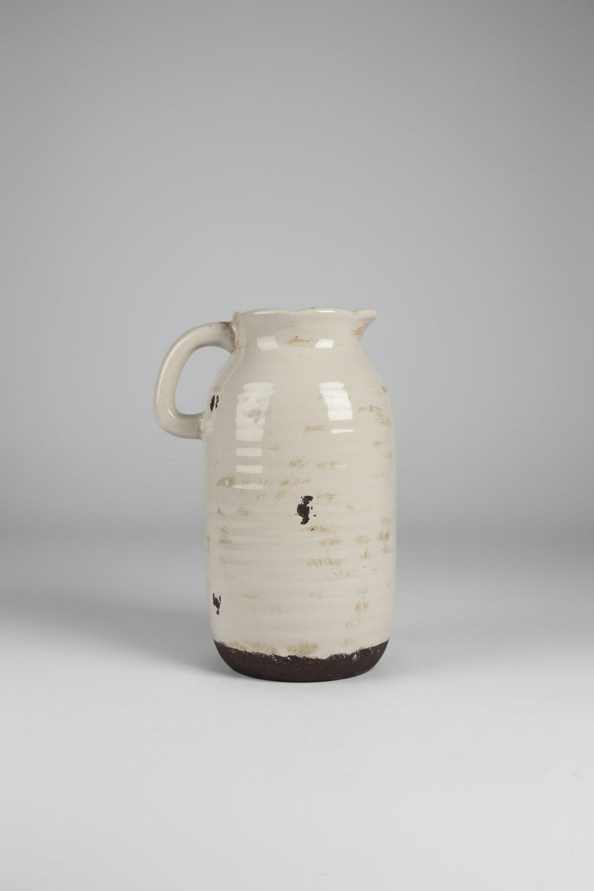 Rustic Ceramic Pitcher Vase