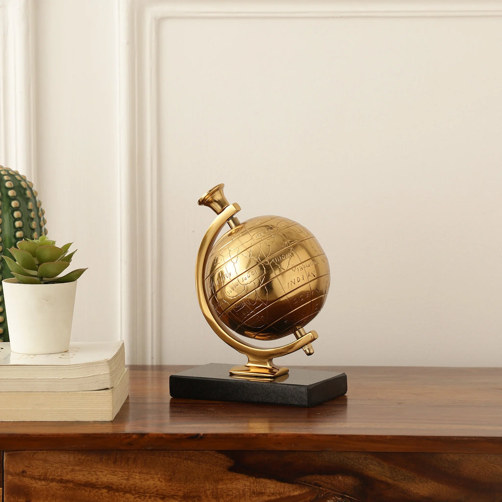 Decorative Globe on Marble Base