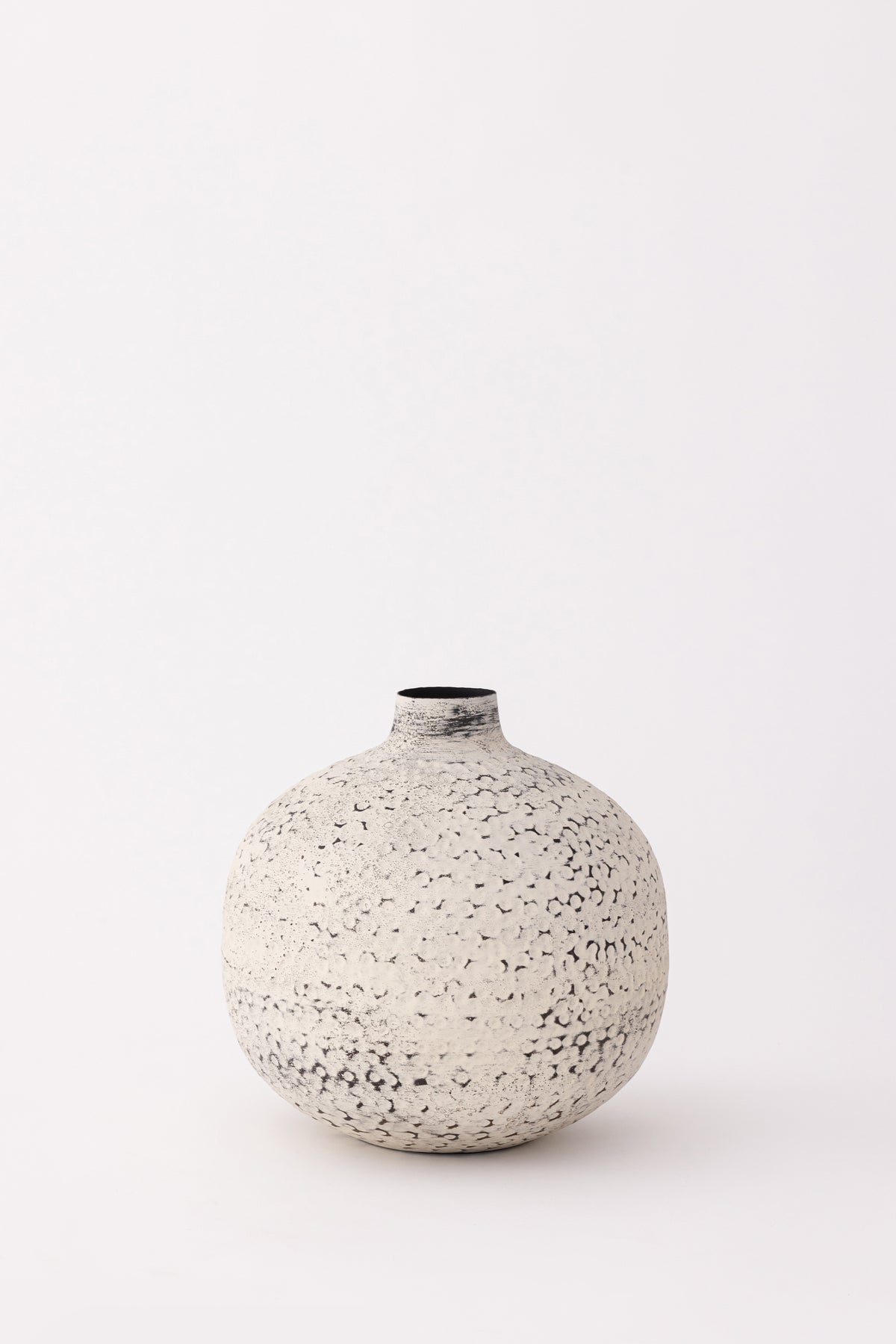 Textured Metal Bud Vase