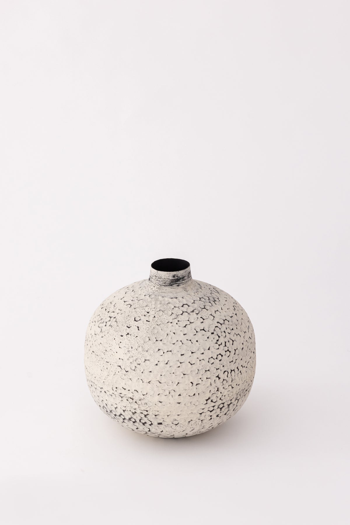 Textured Metal Bud Vase