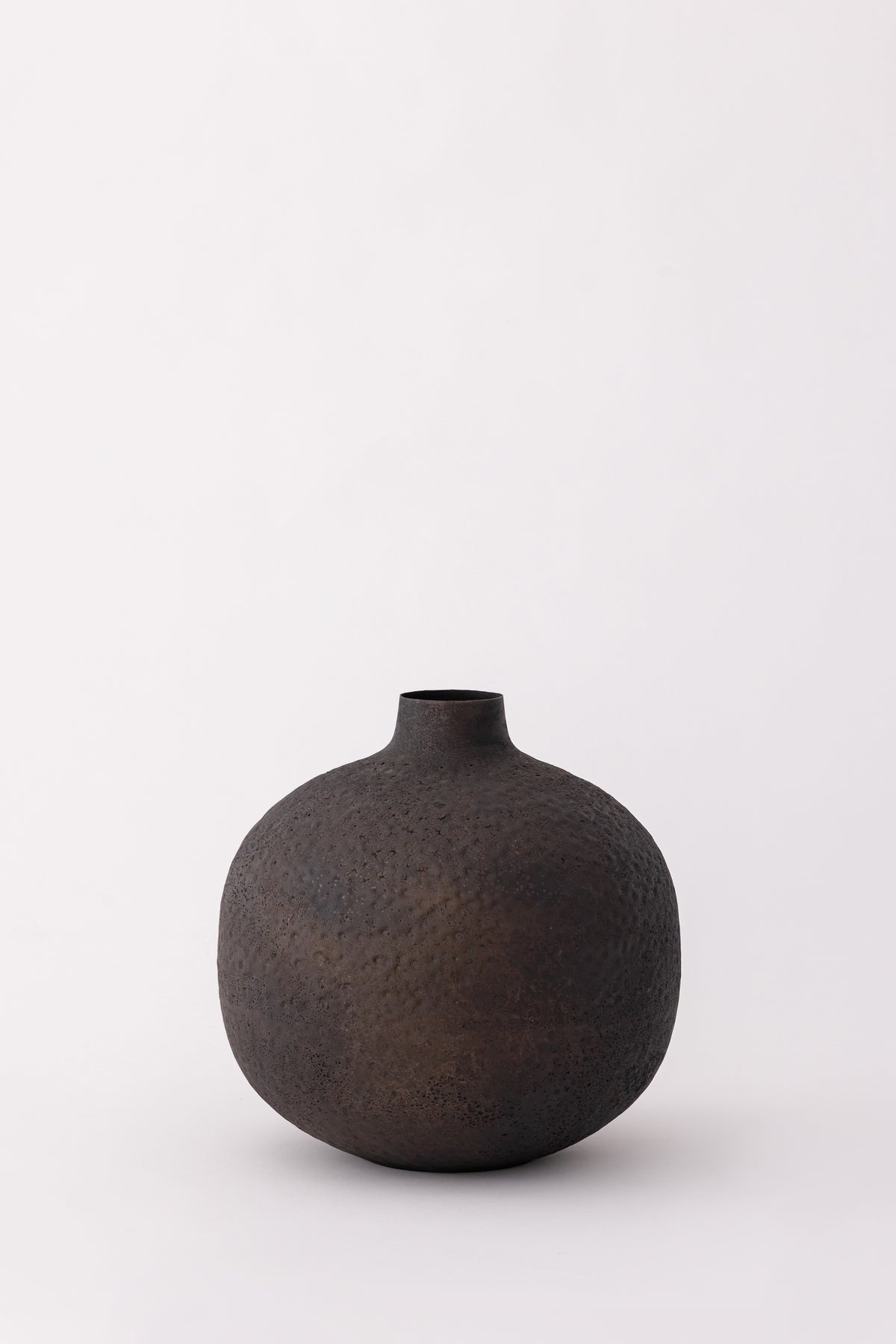 Textured Metal Bud Vase