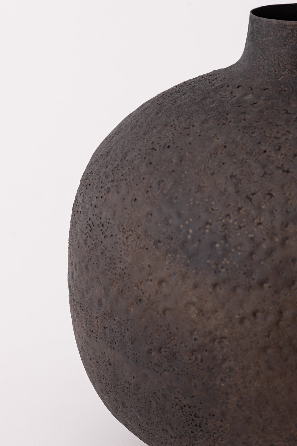 Textured Metal Bud Vase