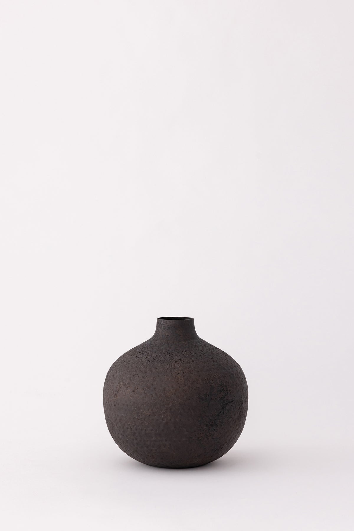 Textured Metal Bud Vase
