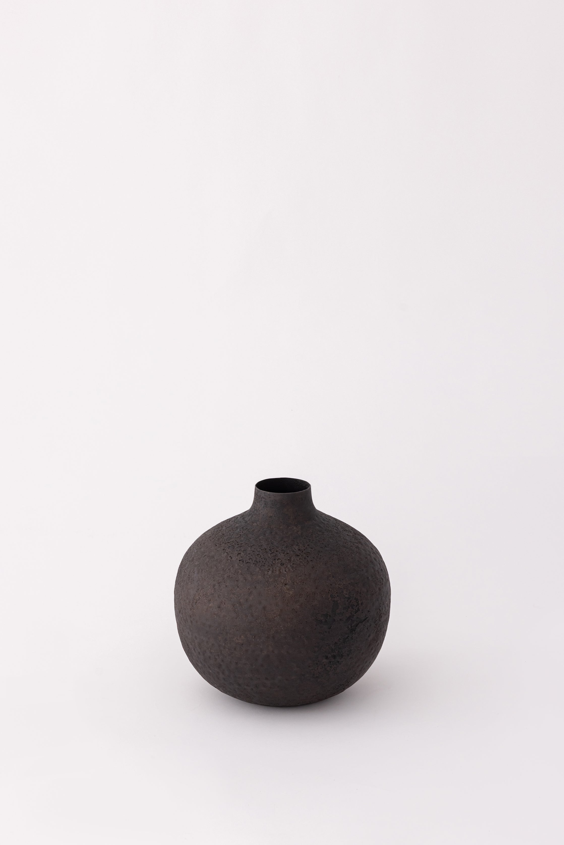 Textured Metal Bud Vase