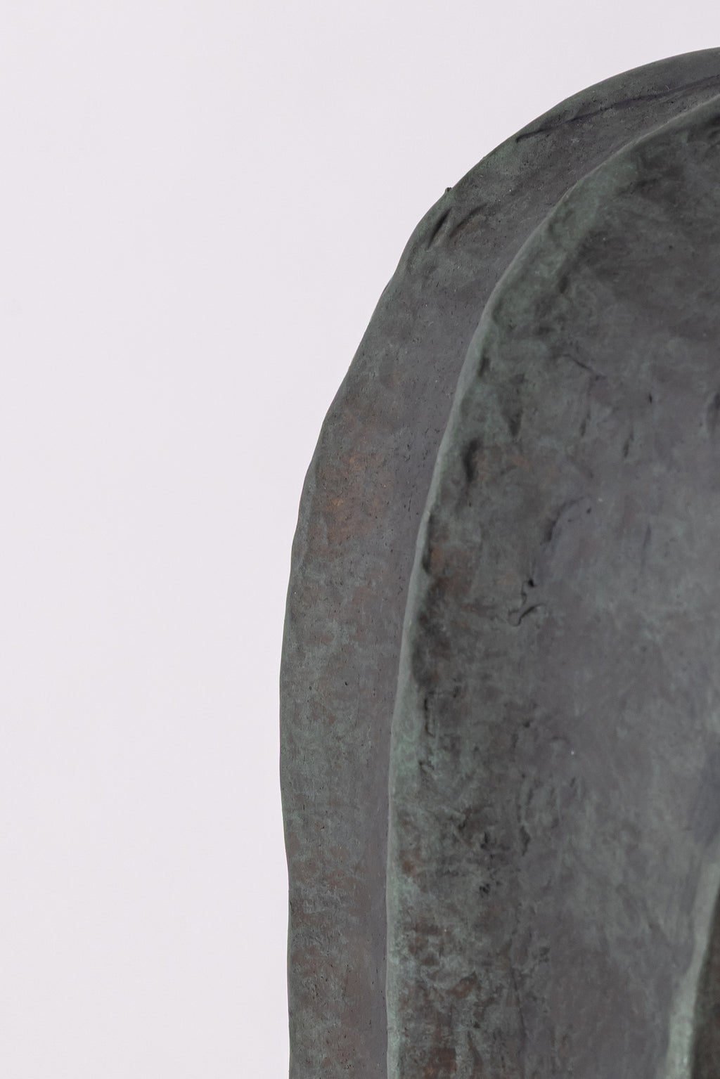 Ribbed Bottle Vase with Scalloped Collar