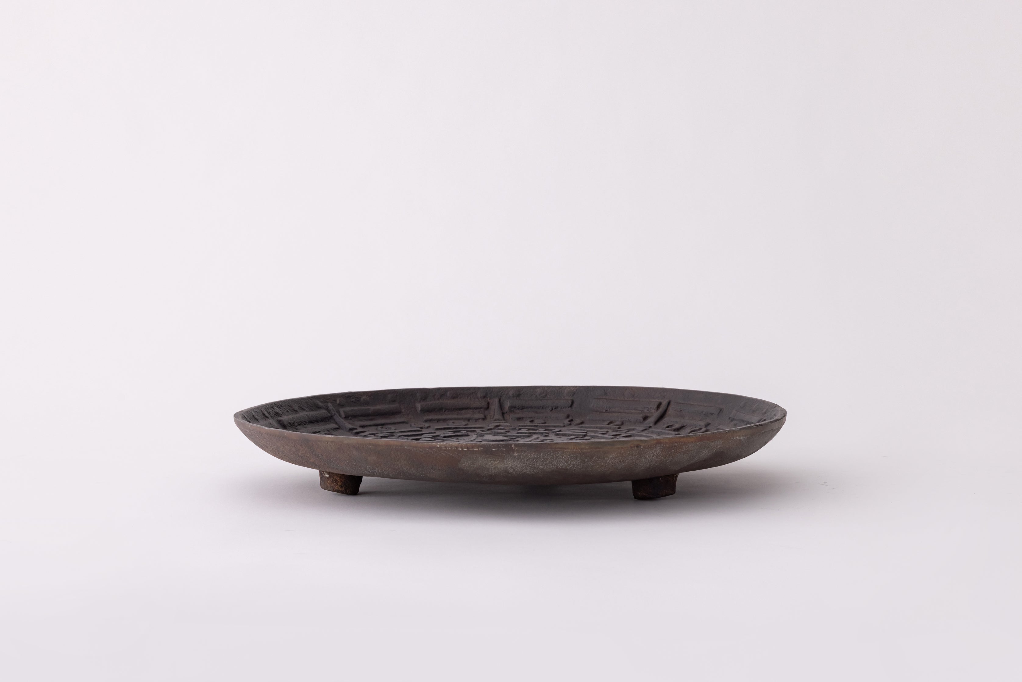 Aztec Motif Cast Iron Decorative Tray