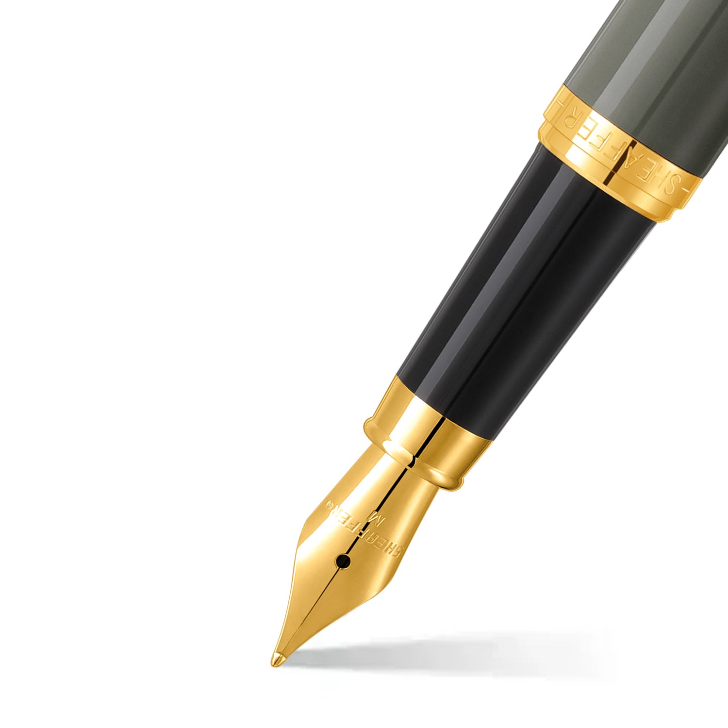 Sheaffer VFM Fountain Pen — Glossy Light Grey (Medium)