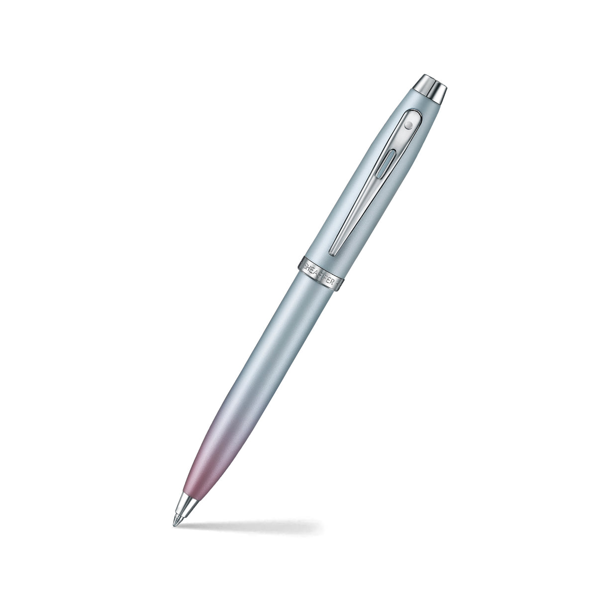 Sheaffer 100 Ballpoint Pen — Blue & Pink Pearlised Gradient
