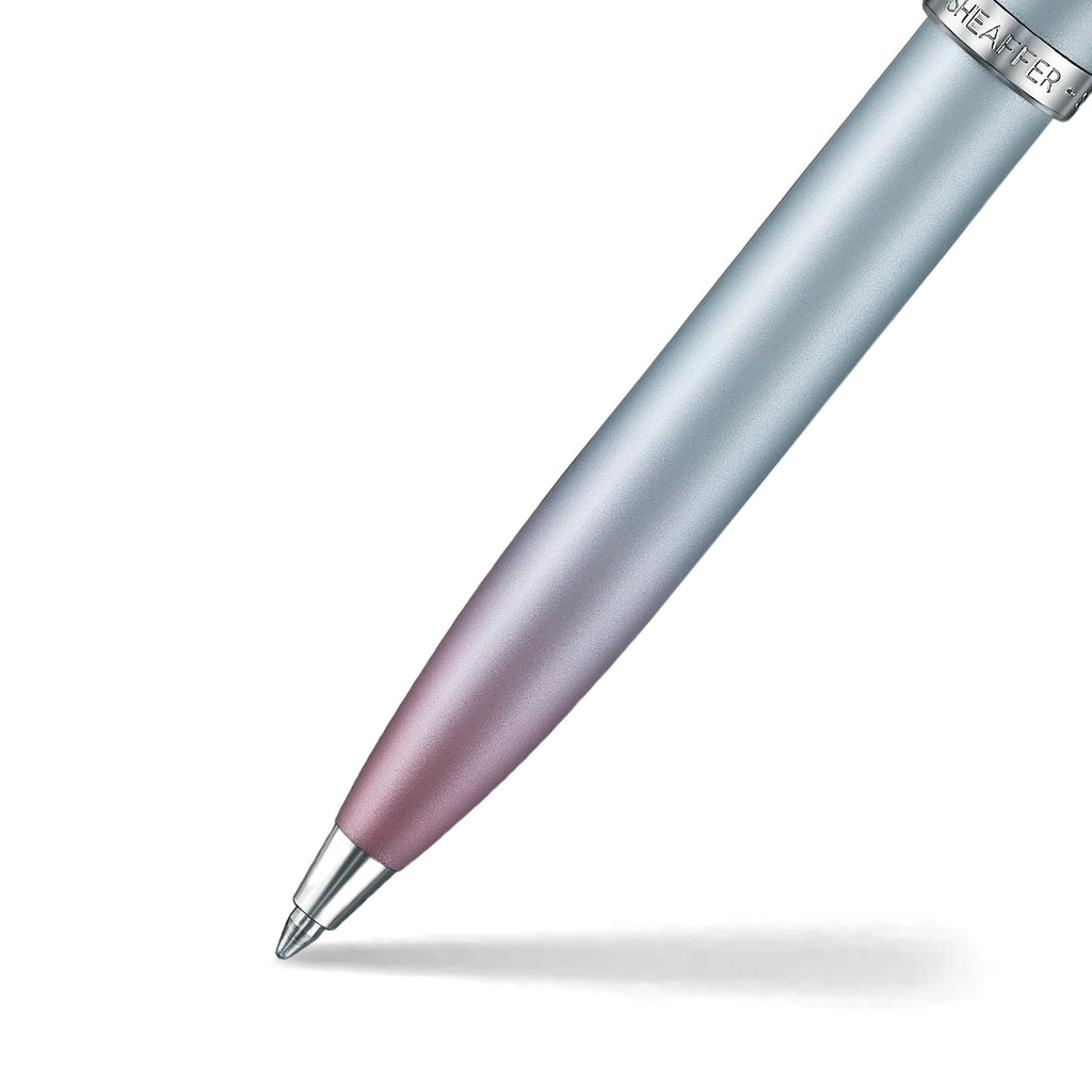 Sheaffer 100 Ballpoint Pen — Blue & Pink Pearlised Gradient