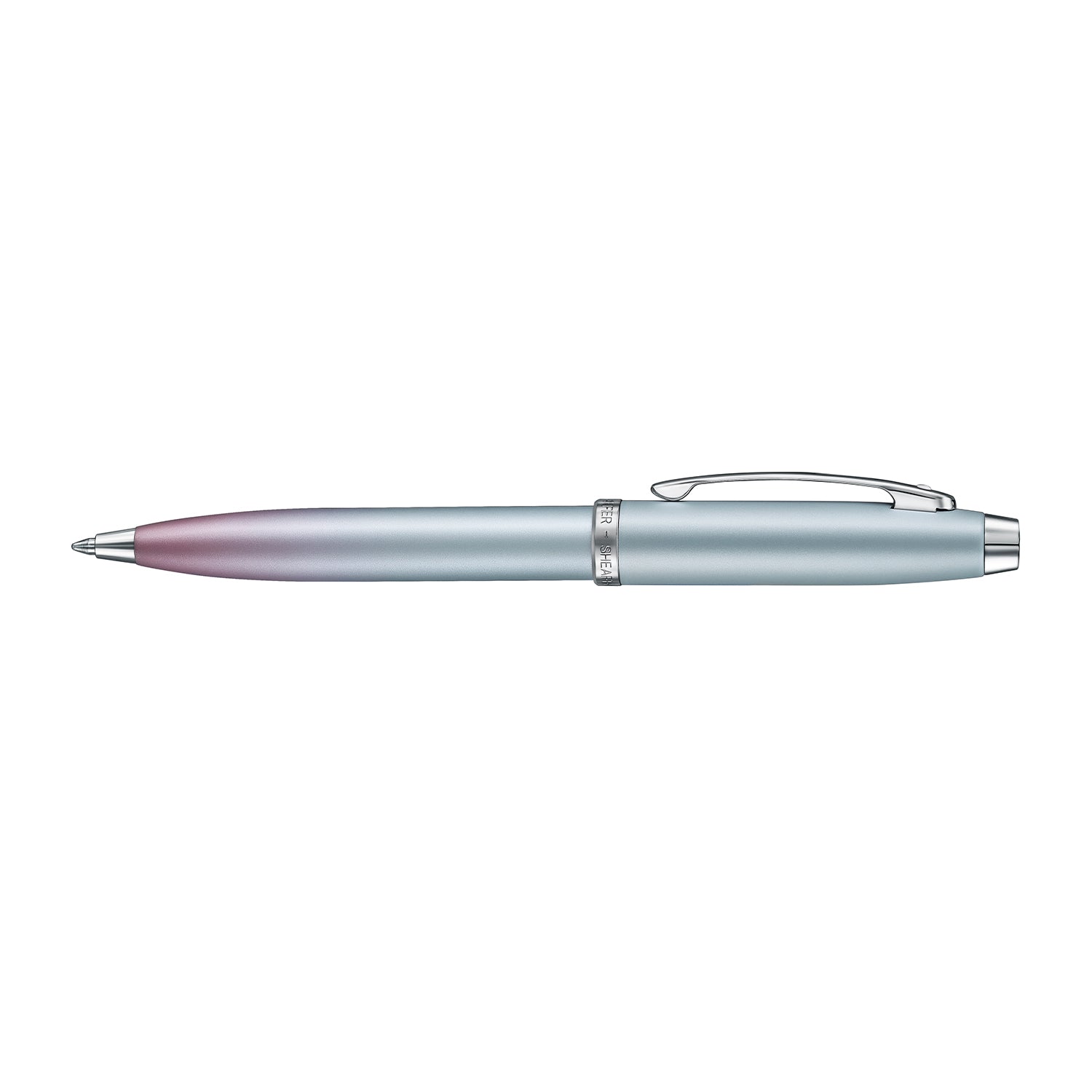 Sheaffer 100 Ballpoint Pen — Blue & Pink Pearlised Gradient