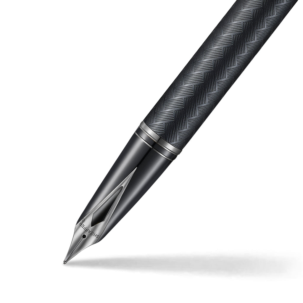 Sheaffer Legacy Chevron Fountain Pen — Matte Black