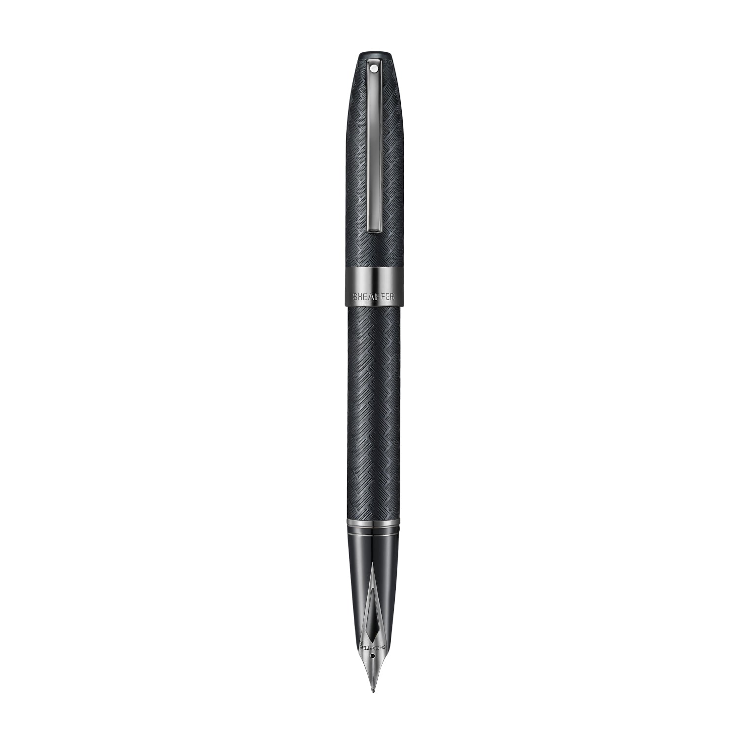 Sheaffer Legacy Chevron Fountain Pen — Matte Black