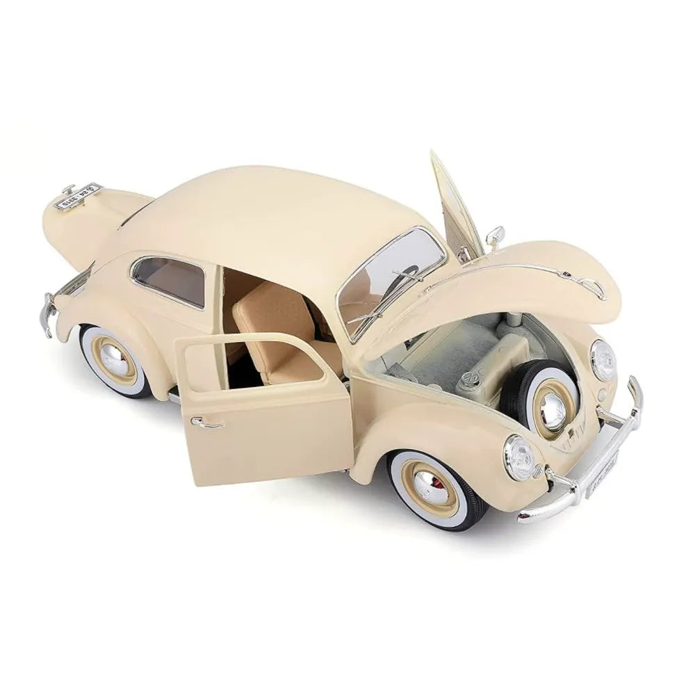 Bburago 1955 Volkswagen Käfer-Beetle Die-Cast Model Car – Cream 1:18 Scale