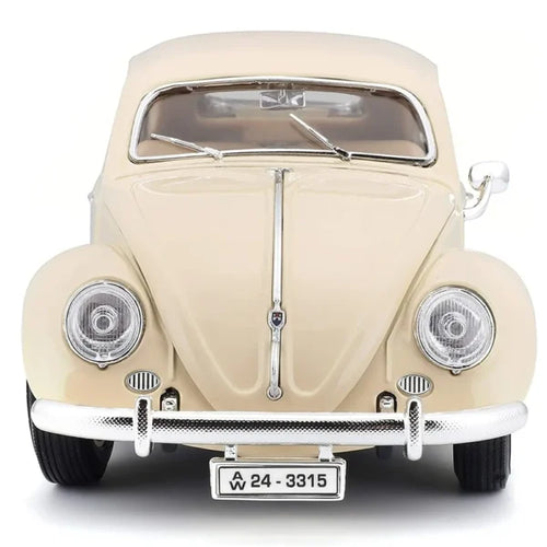 Bburago 1955 Volkswagen Käfer-Beetle Die-Cast Model Car – Cream 1:18 Scale