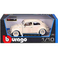 Bburago 1955 Volkswagen Käfer-Beetle Die-Cast Model Car – Cream 1:18 Scale