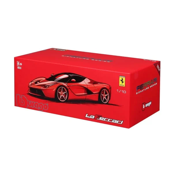 Bburago Ferrari LaFerrari Signature Series Die-Cast Model Car – Rosso Corsa 1:18 Scale