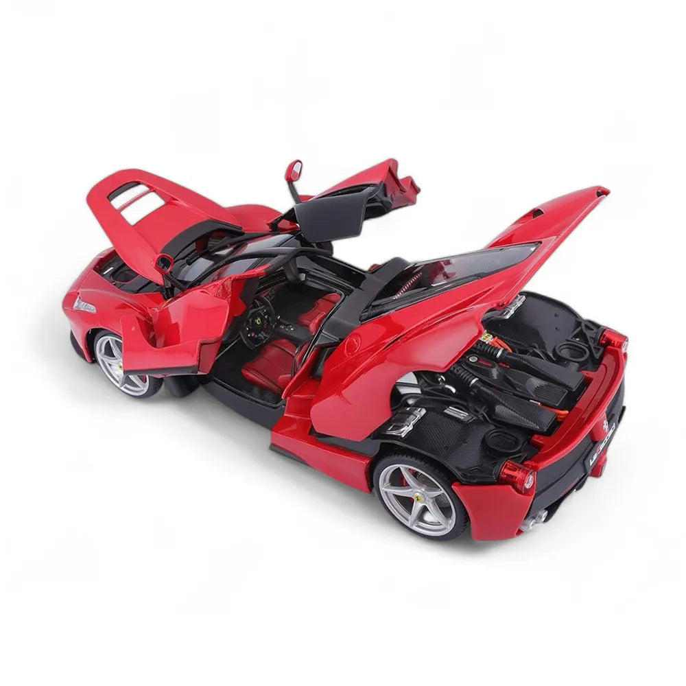 Bburago Ferrari LaFerrari Signature Series Die-Cast Model Car – Rosso Corsa 1:18 Scale