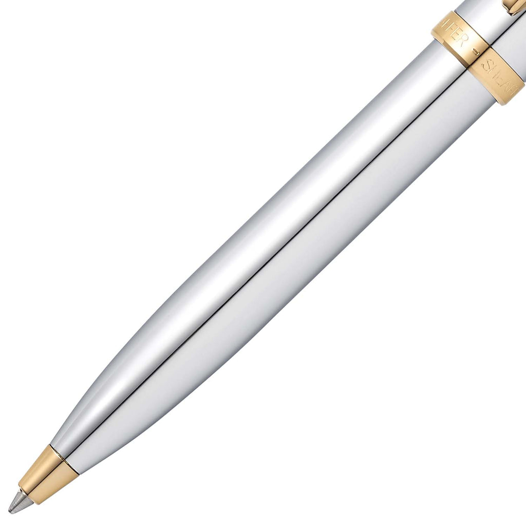 Sheaffer 100 Ballpoint Pen — Bright Chrome