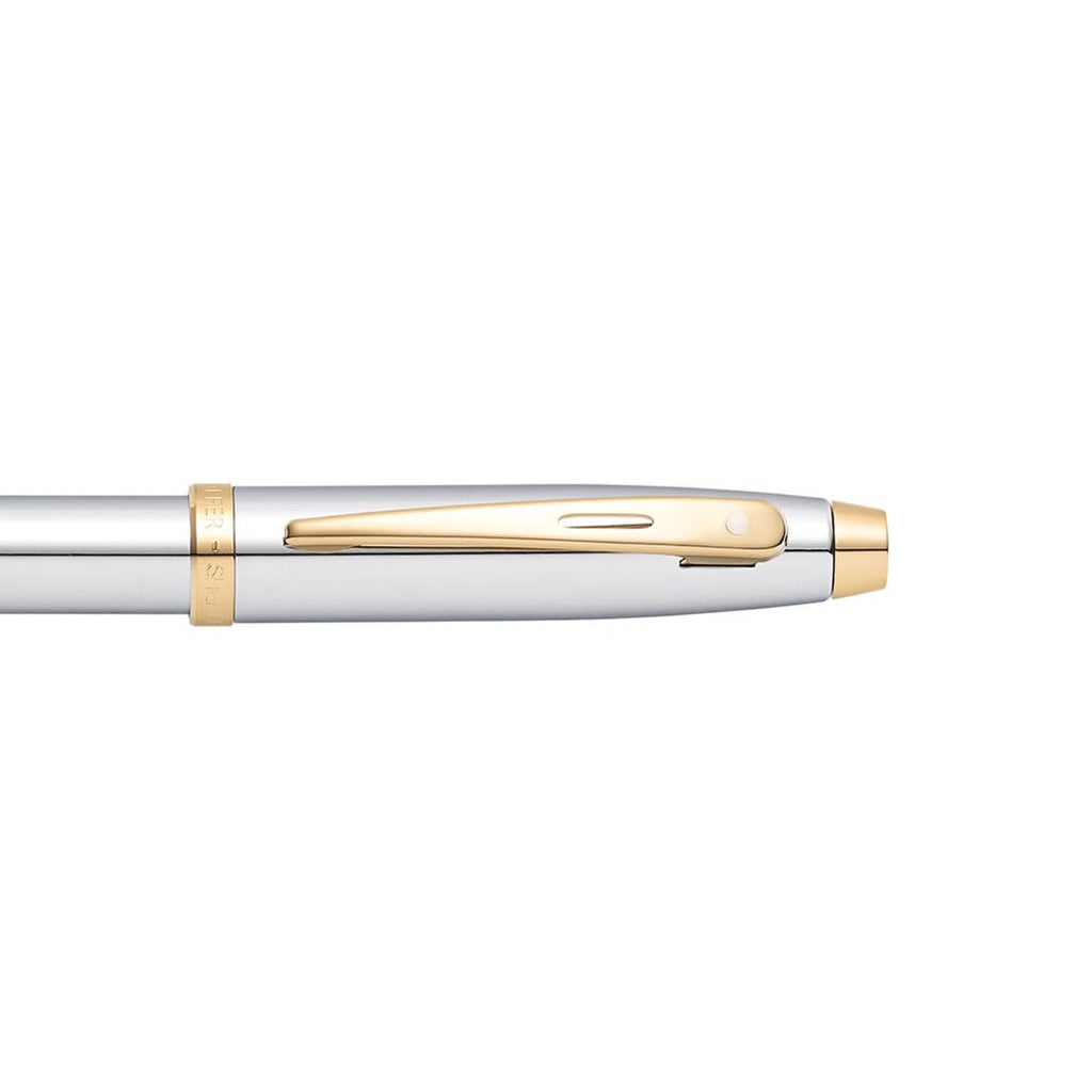 Sheaffer 100 Ballpoint Pen — Bright Chrome